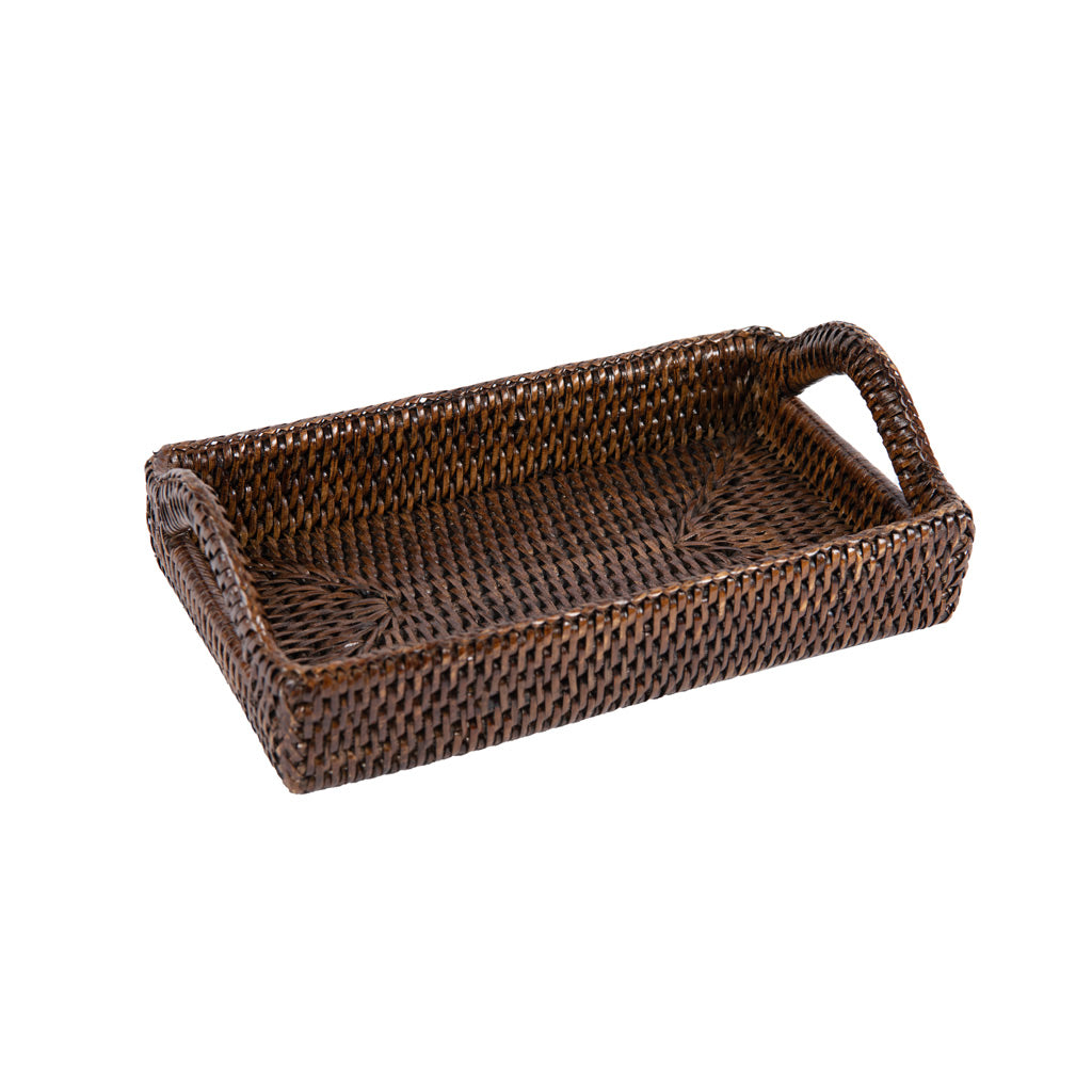 Rattan Hasır Tepsi 26x17 cm